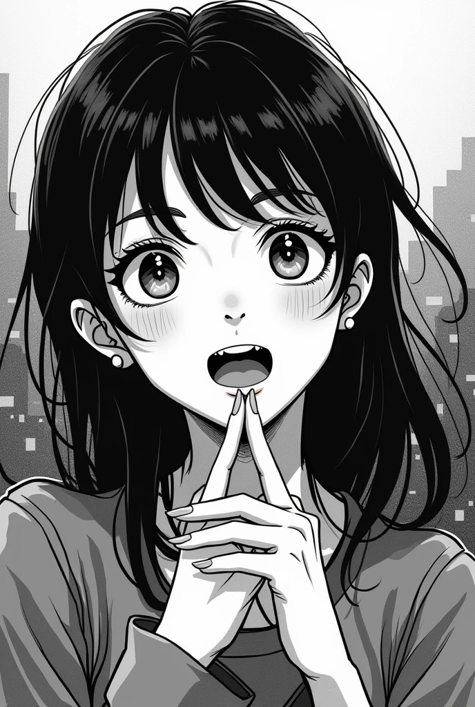 Monochrome manga art style, alternative woman in love, alluring atmosphere, eager expression radiating flirtation, captured in an expressive pose brimming with emotion, intricate linework emphasizing contours and features, dynamic contrast between deep blacks and soft whites, film grain texture enhancing the nostalgic essence, moody aesthetic enveloping the scene, delicate shades delineating character's silhouette, layered backgrounds hinting at subtle urban landscape, intertwining narratives through expressive stances, capturing the concept of romantic longing, monochrome palette creating dramatic interplay of shadow and light, heartwarming and captivating visual storytelling that resonates, playful yet poignant energy enveloped in the scene, serving as a beautiful representation of love's complexities, drawn to evoke empathy, enchantment, and connection, reflective of contemporary manga storytelling techniques while embracing a timeless allure.
