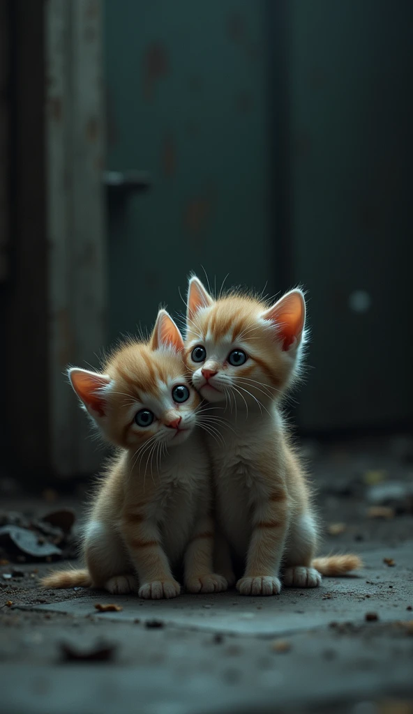 The kittens lost their mother、Alone。
