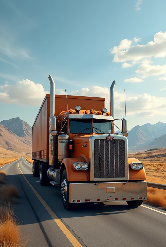 canadian long truck brown