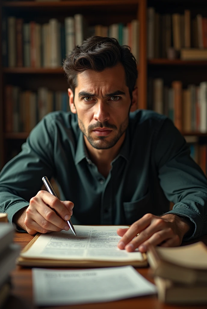 a studious person who doesn't write anything wrong