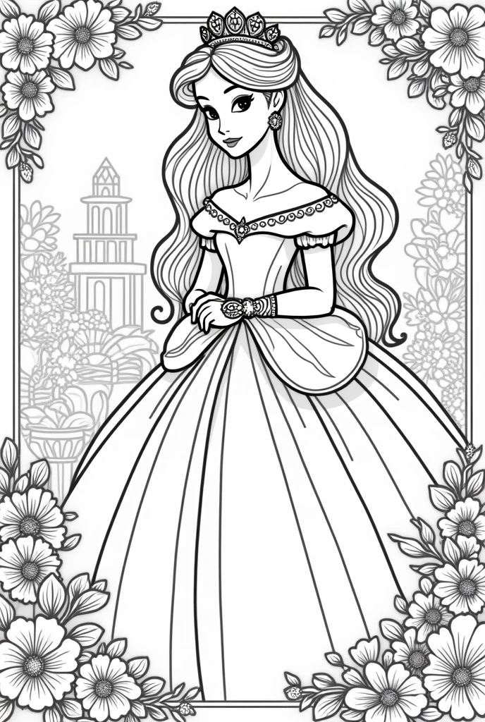 more princess coloring pages