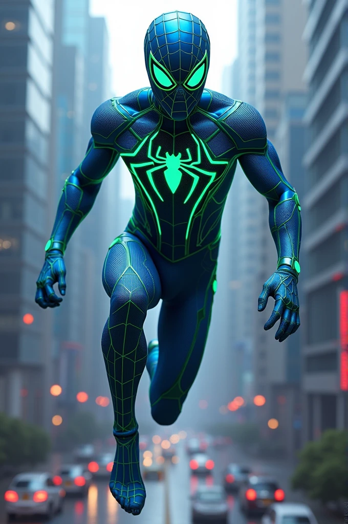 Blue Green Spiderman