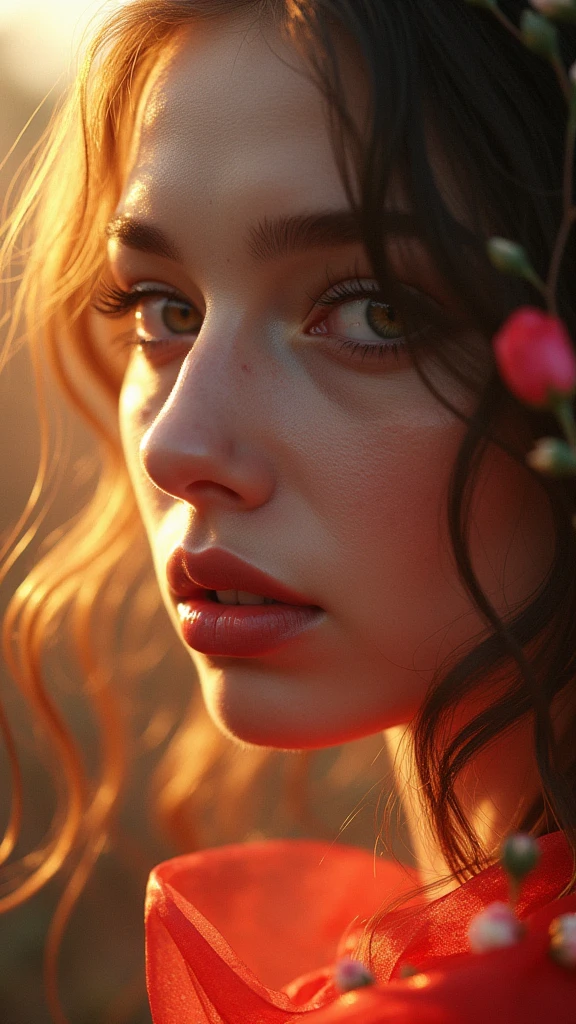 Lovi on the move, a unparalleled girl in motion, beautiful detailed eyes, beautiful detailed lips, extremely detailed face and portrait, long eyelashes, elegant movement, dynamic pose, flowing dress flowering, beautiful scenery, lush garden, sunlight, vivid colors, (best quality,ultra highres,masterpiece:1.2),ultra-detailed,(realistic,photorealistic,photo-realistic:1.37),intricate details,dynamic composition,dramatic lighting,Female d&d Macro F/1 Photoreal RAW, Succubus Cosmetic artistry horrific triad Vivid nebulas ruby Golden jewelry harmonic balance Sharp fangs entanglement Smooth valleys Radiant Glory, cosplay scarlet Macro F/1 Photoreal RAW, Cosmetic artistry horrific triad Vivid nebulas Leptogium Golden jewelry harmonic balance Sharp fangs entanglement Smooth valleys Radiant Glory, great detail, intricate, elegant, sharp focus, massive elaborate amazing composition, ambient light, cinematic, highly detailed, professional complimentary colors, romantic, beautiful, lovely, breathtaking --v 6 --s 1000 --c 20 --q 500 --chaos 100