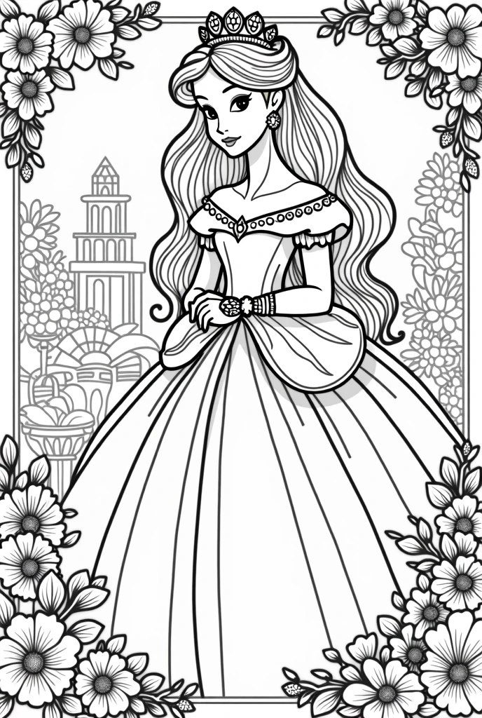 more princess coloring pages