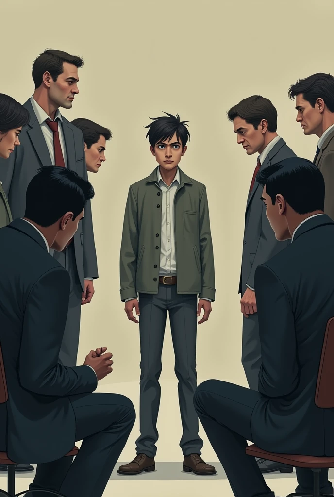 a person being criticized