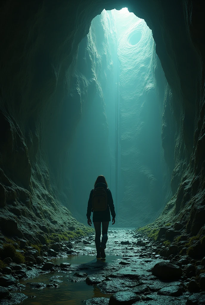 Makes a sequence of images of when they get lost in the tunnels on the journey to the center of the earth. This is for a story that is simple to explain in English.