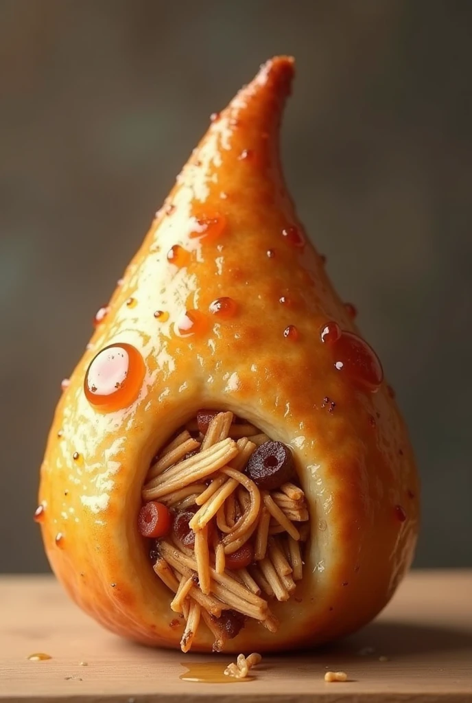 realistic food from a realistic image of SALGADO COXINHA