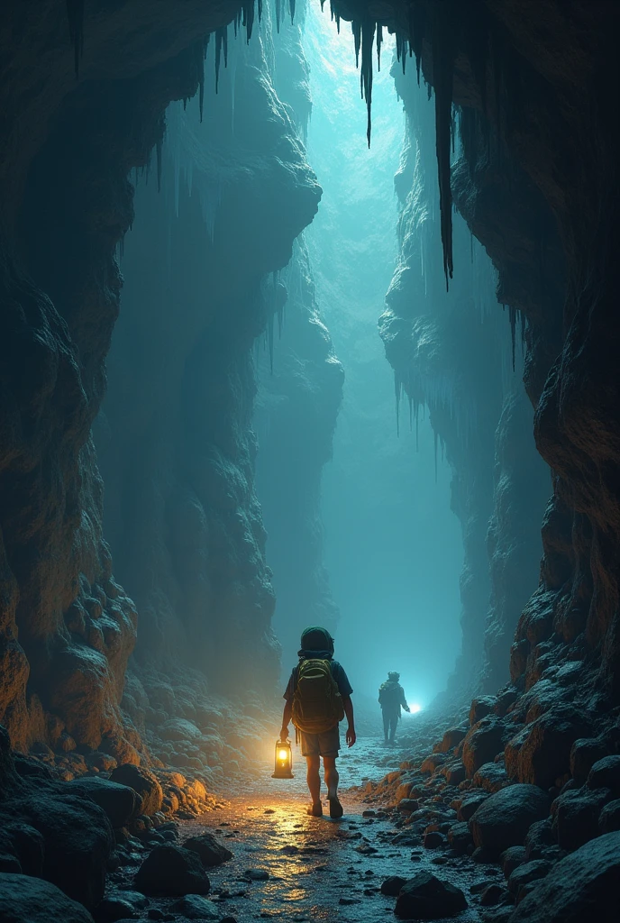 Makes simple images of when they get lost in the tunnels on the journey to the center of the earth