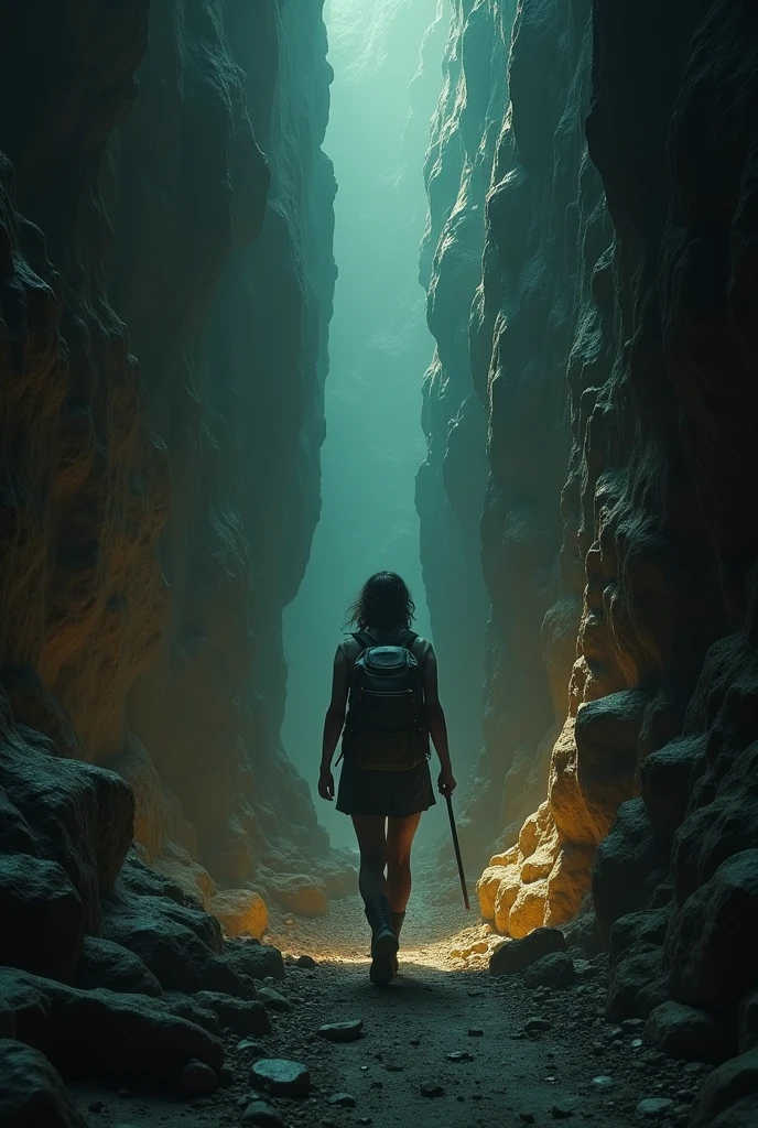 Makes a sequence of images of when they get lost in the tunnels on the journey to the center of the earth. This is for a story that is simple to explain in English.