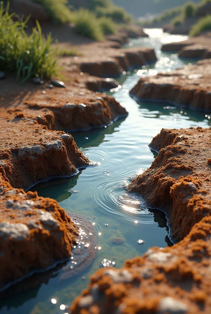 Add dirt and water