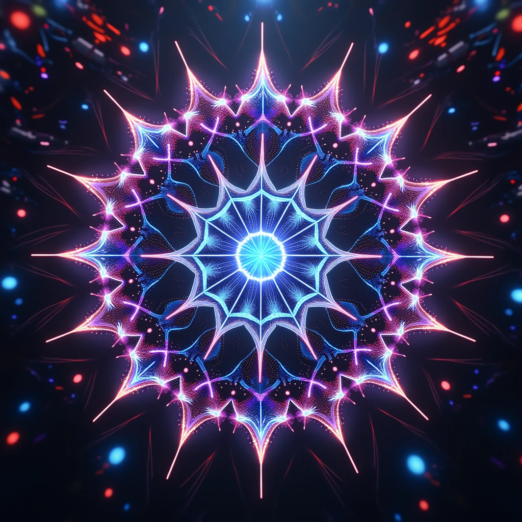 trippy techno mandala