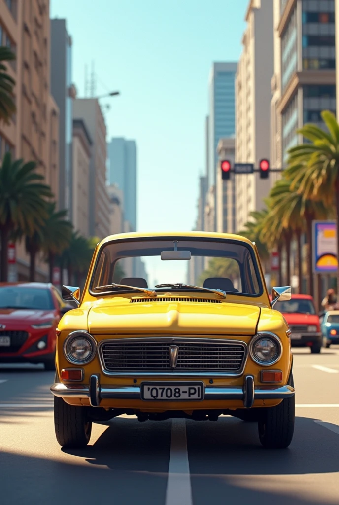 Image of the square Gol car