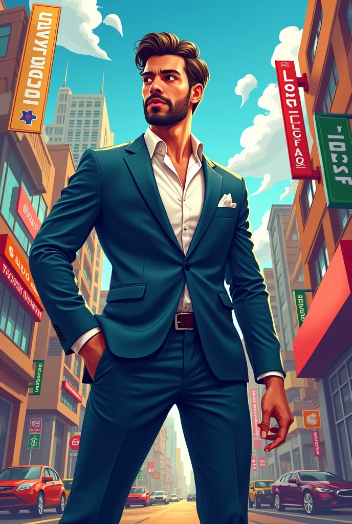 create an image to see with the name LucroLigado, This profile will serve me as a sales page