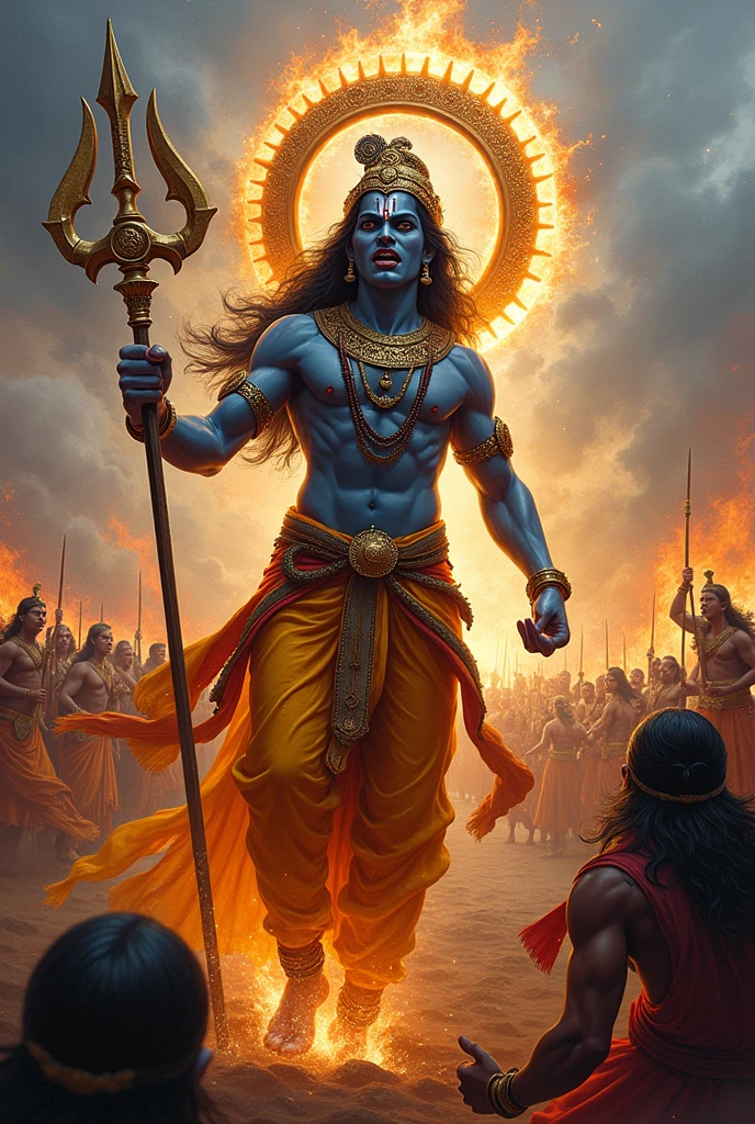 Krishana angry in mahabharat