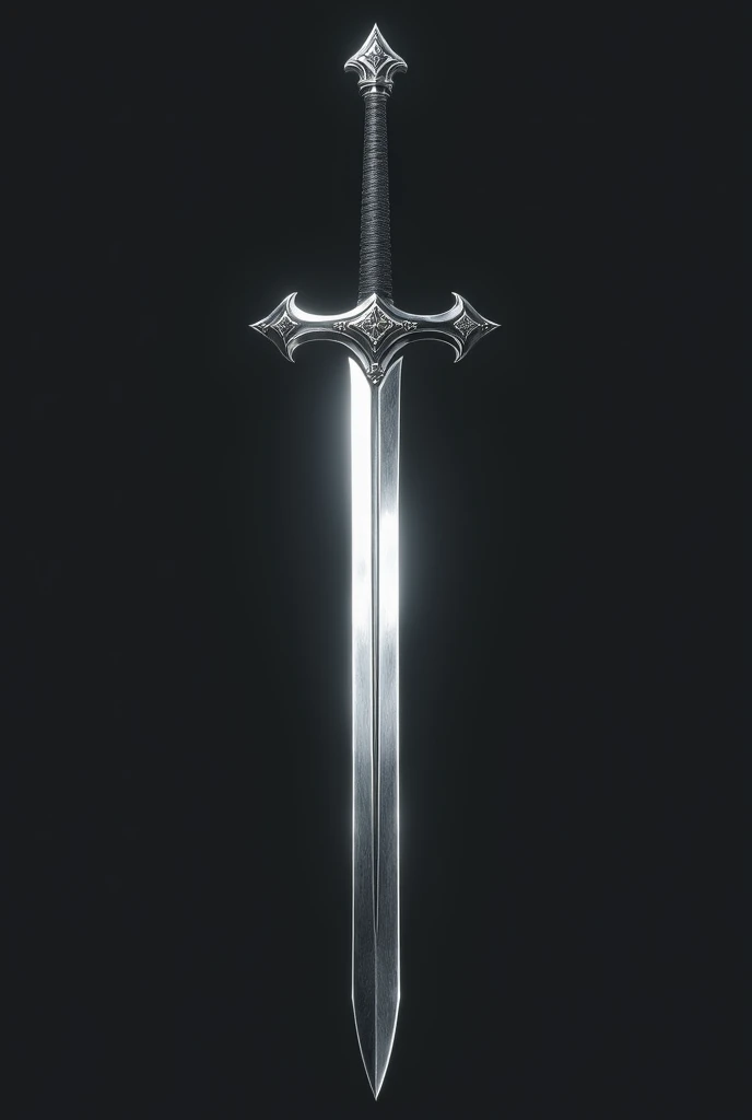 Sword of Truth: A stylized sword with a straight blade and hilt . The exclusive color could be a polished silver, that represents truth and justice in the exercise of law, For me, it's the MNAC brand and I'm a lawyer, make it like the Executioner's Sword that the character Hiromi Higuruma from Jujutsu Kaisen has in the manga.