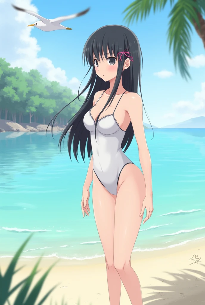 Mio Naruse in a swimsuit 