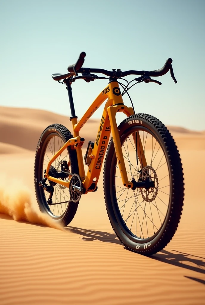 Sand racing bike with number 793