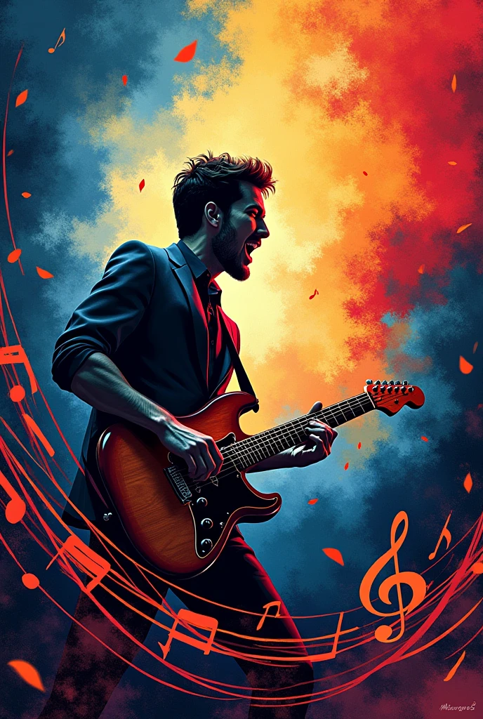 Image for the cover of my music-themed notebook