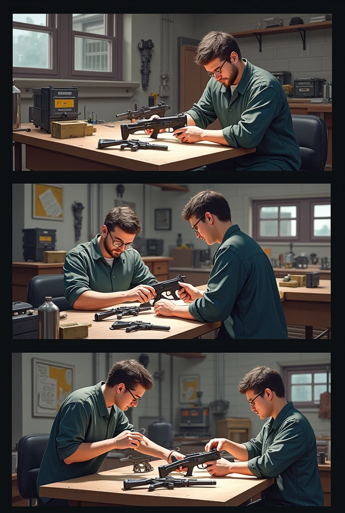 Excellent now to that same image, put this text "se arman, are cleaned, are reviewed and repaired"