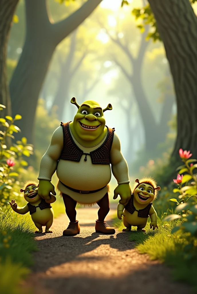 cute sherek, adventure scenario, com os bebes sherek, disney pixar cartoon