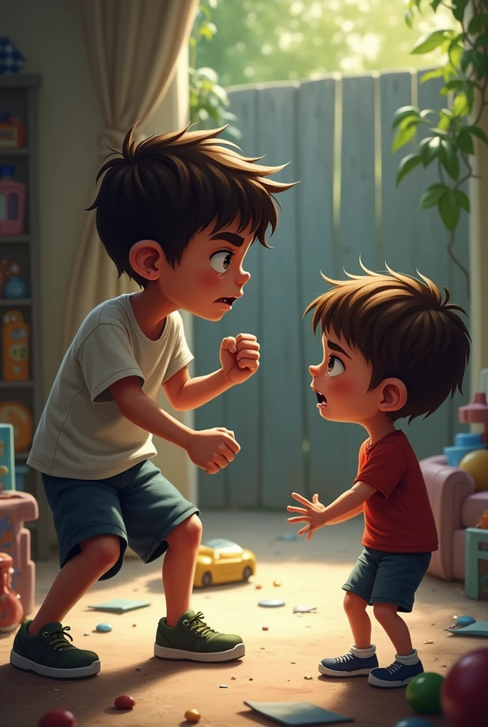 Child hitting another child