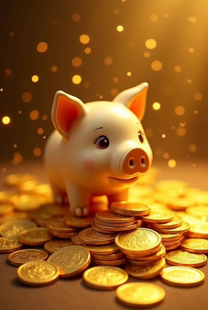 Pile of gold, Gold coins, ((pig)), Gold coins이 하늘에서 쏟아진다. Dazzling golden, golden light, The Golden Box, Gold Coin,