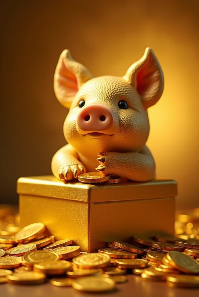 Pile of gold, Gold coins, ((pig)), Gold coins이 하늘에서 쏟아진다. Dazzling golden, golden light, The Golden Box, Gold Coin, 