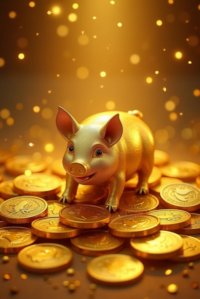 Pile of gold, Gold coins, ((pig)), Gold coins이 하늘에서 쏟아진다. Dazzling golden, golden light, The Golden Box, Gold Coin,