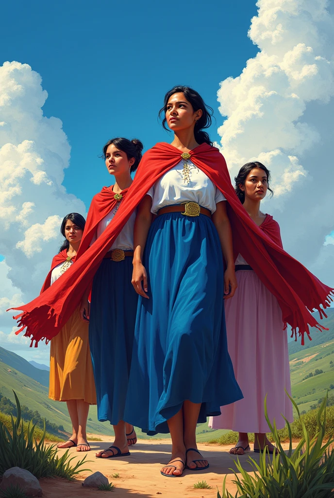 I need you to raise Paraguayan midwives as heroines and to use the Paraguayan flag as a cape