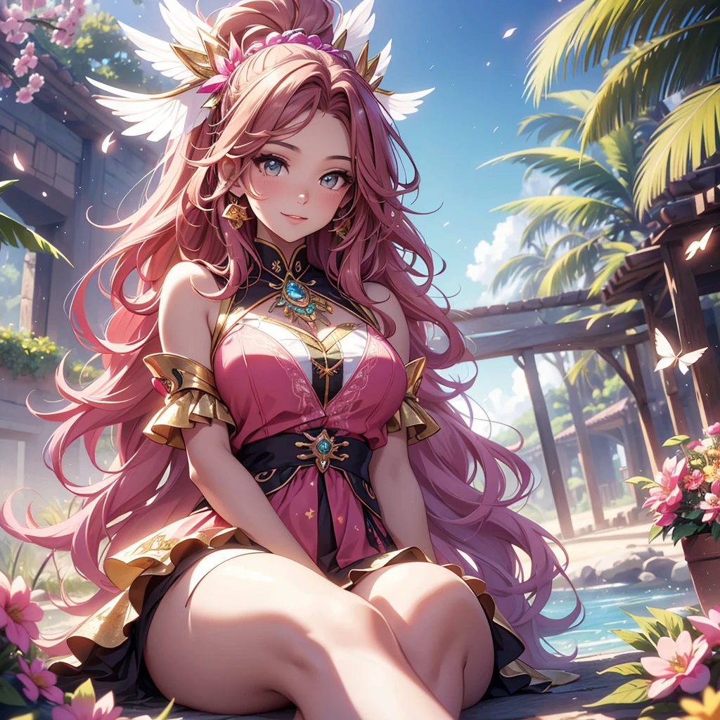 ((((, , perfect anatomy, anatomically correct, super detailed skin)))), 1 girl, japanese, , (detailed ultra-oily shiny skin:1.1), watching the view, (smile:1.5),
beautiful hair, beautiful face, beautiful detailed eyes, brown eyes, (long hair:1.4, side ponytail:1.7), blond hair, (large breasts:0.8),
beautiful clavicle, beautiful body, beautiful chest, beautiful thigh, beautiful legs, beautiful detailed fingers, five fingers, babyface, , breast, barefoot, barearm,
(((metallic pink bikini, metallic pink dress, large metallic pink short skirt with slouched posture, high heels), extremely sexy, wet crotch, seductive thighs, camel toe)),
(beautiful scenery), autumn, outdoors, walking, spread legs, object insertion, vibrator, female masturbation,
(8k, top-quality, masterpiece:1.2, extremely detailed), (photorealistic), beautiful art, visual art, depth of fields, cinematic lighting, ,