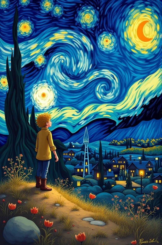 Make Van Gogh&#39;s Starry Night and the Little Prince 