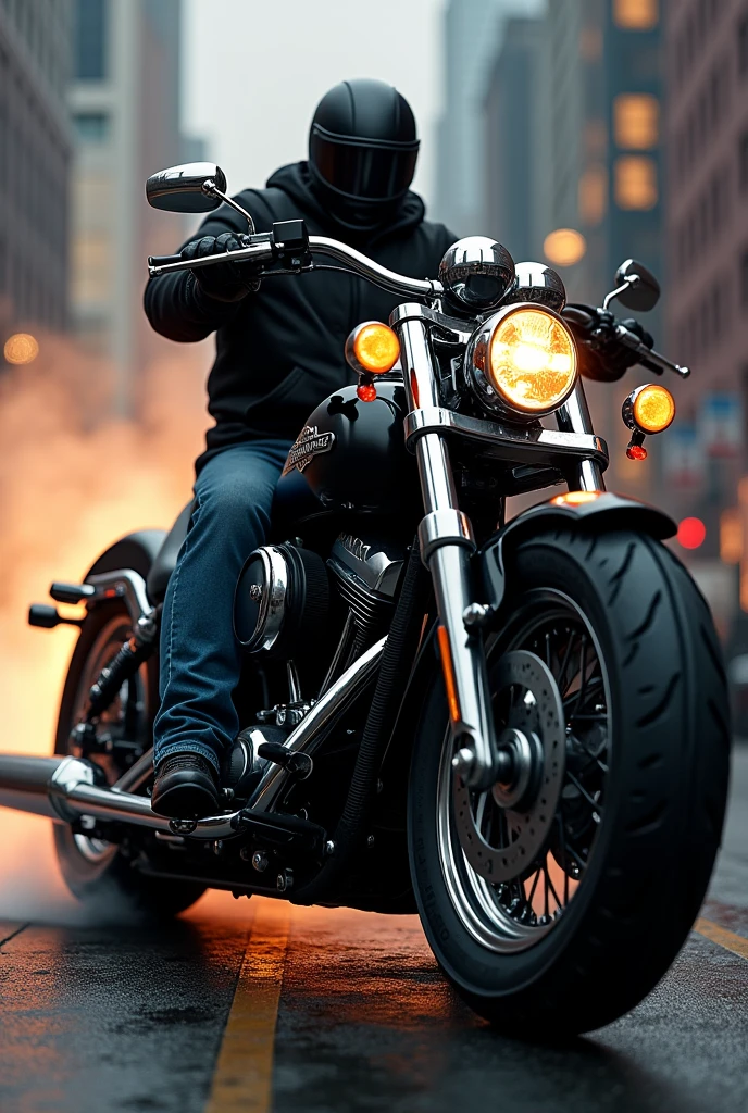 Harley fat boy loud pipe