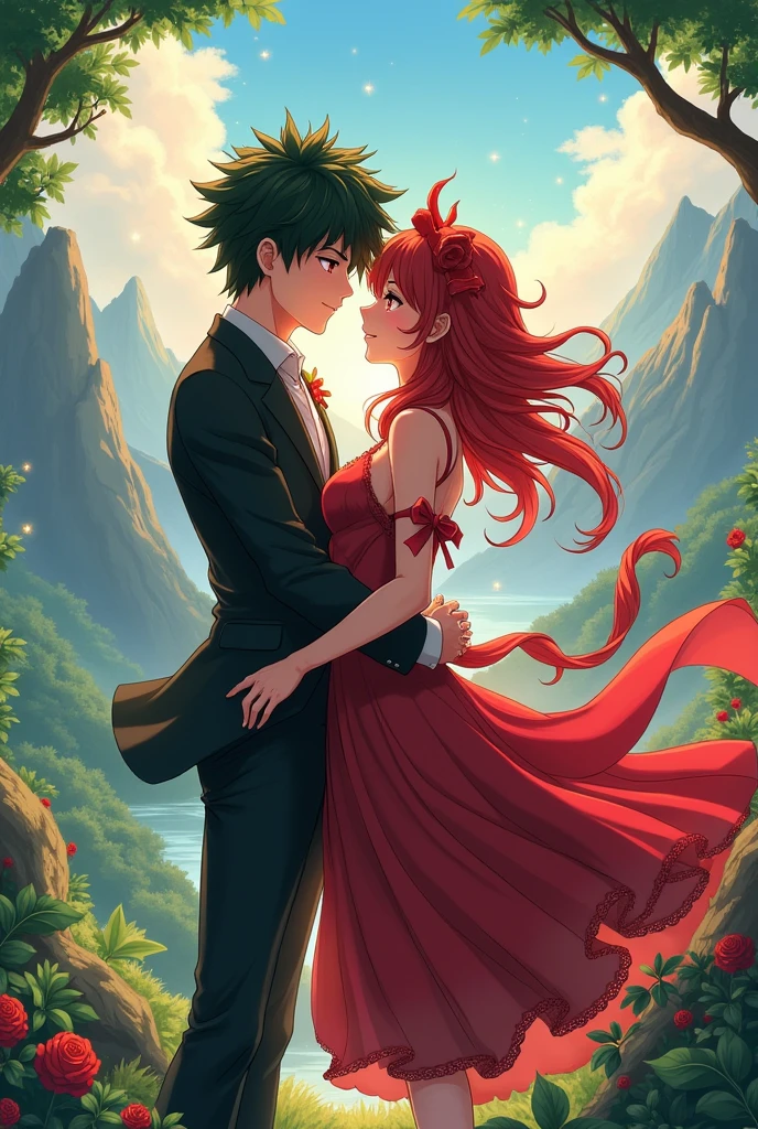 Izuku midoriya and rías gremory as a couple