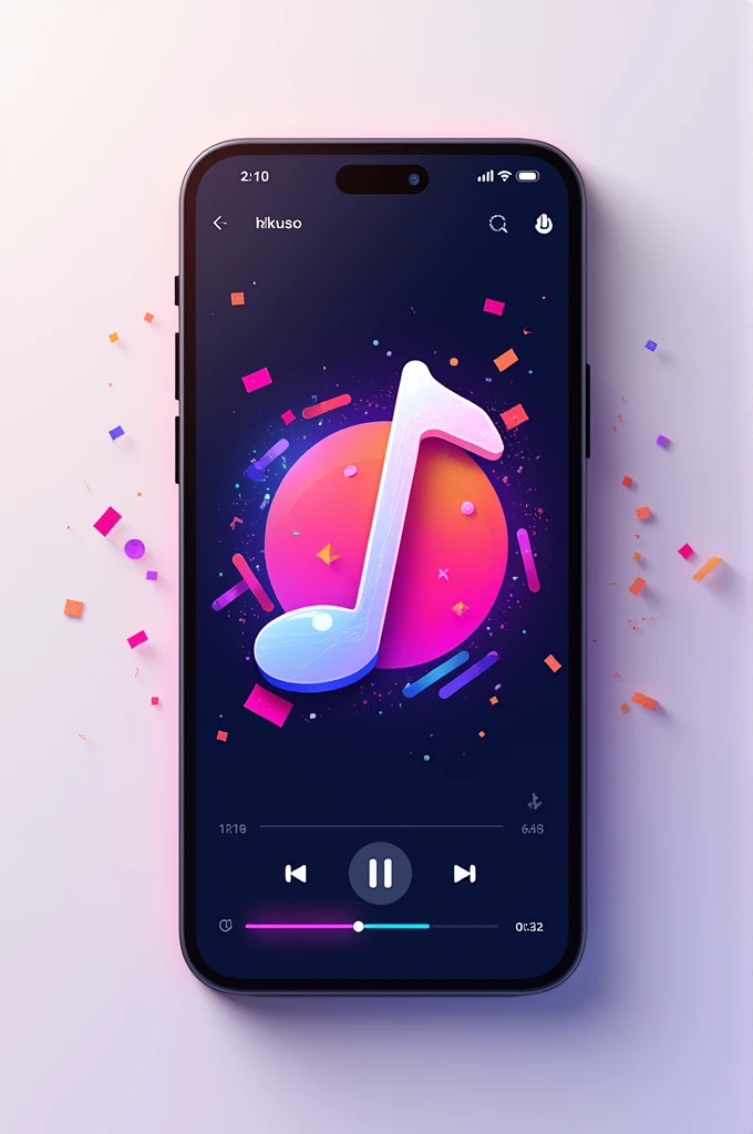 Can you make me a picture of a logo of my music app? 