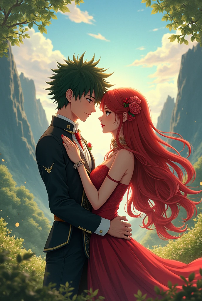 Izuku midoriya and rías gremory as a couple