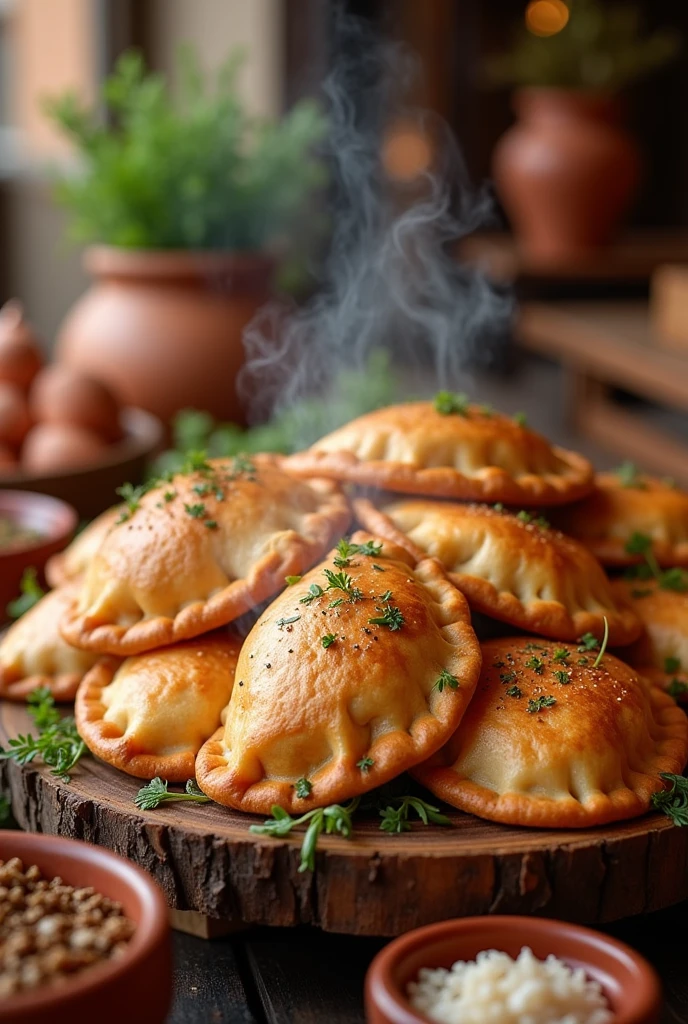 Image of delicious meat empanadas for sale
