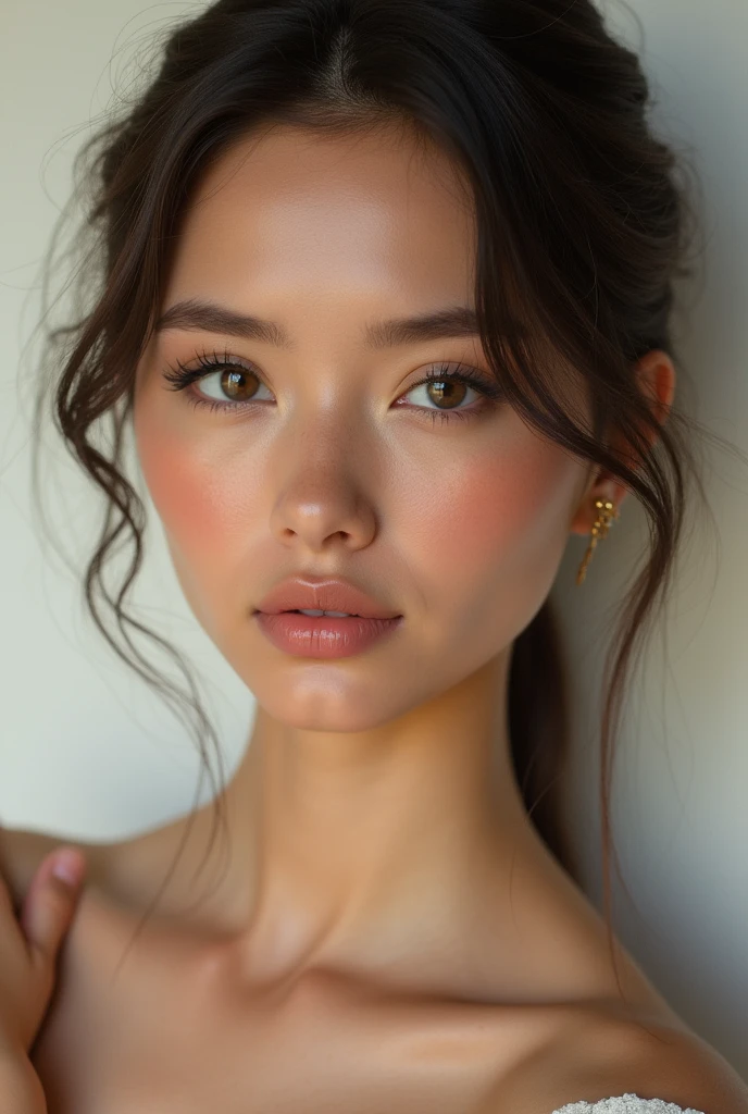 Photorealistic female model no filters to be as much realistic as can be