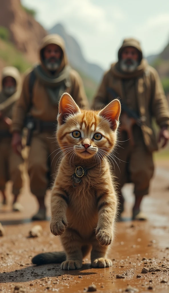 upright,3d,kitten,mud,Dirty clothes,Homeless,3d,Men and driving,Journey、Journey行