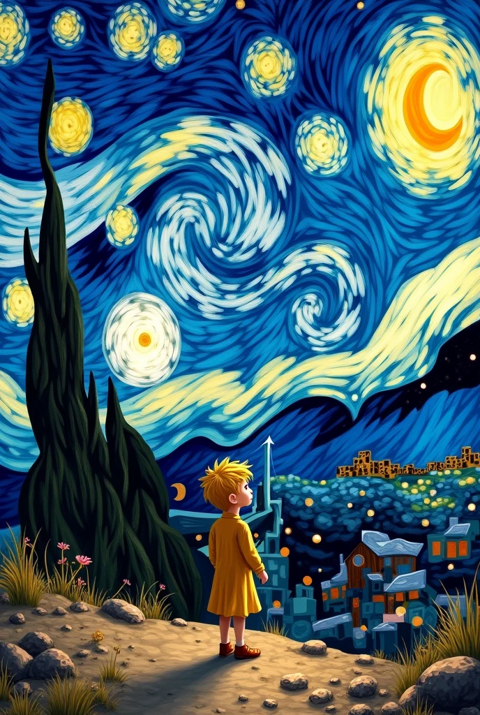Make Van Gogh&#39;s Starry Night and the Little Prince 