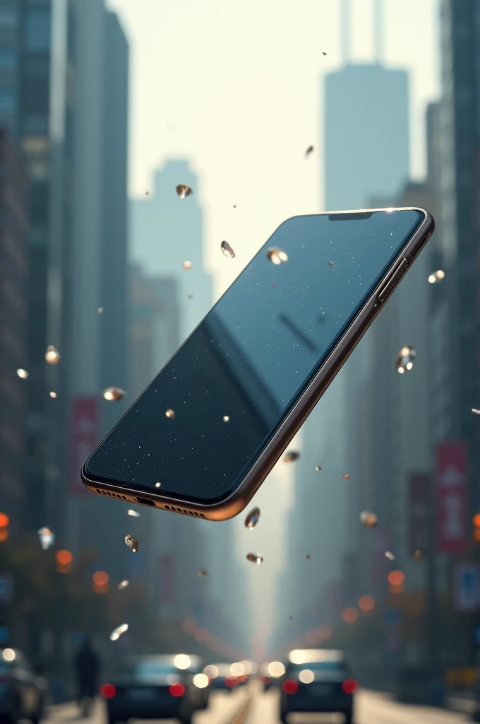 Create a falling cell phone