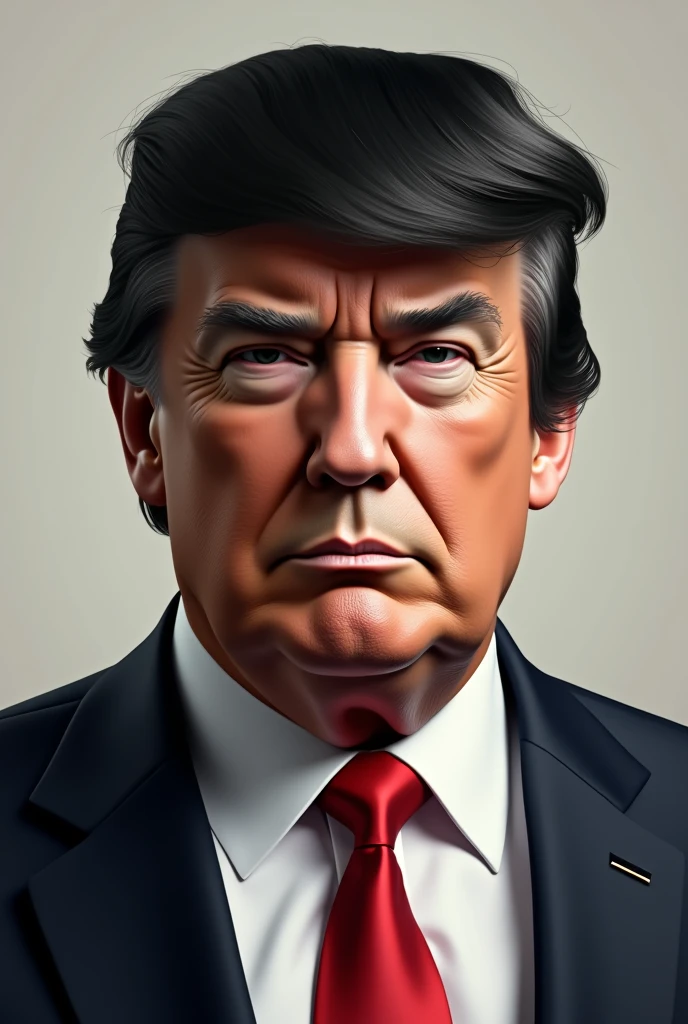 Create Trump with black hair