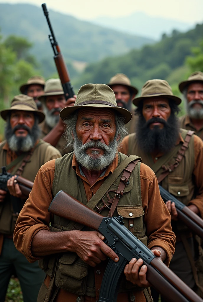 Armed Colombian peasants