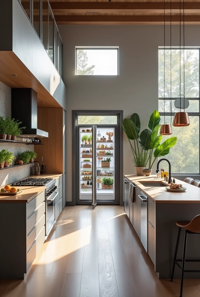 Create a great kitchen with a modern OPEN DOOR refrigerator