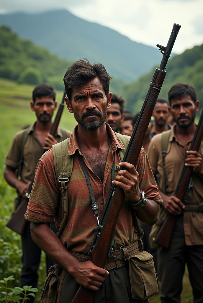 
Armed Colombian peasants 