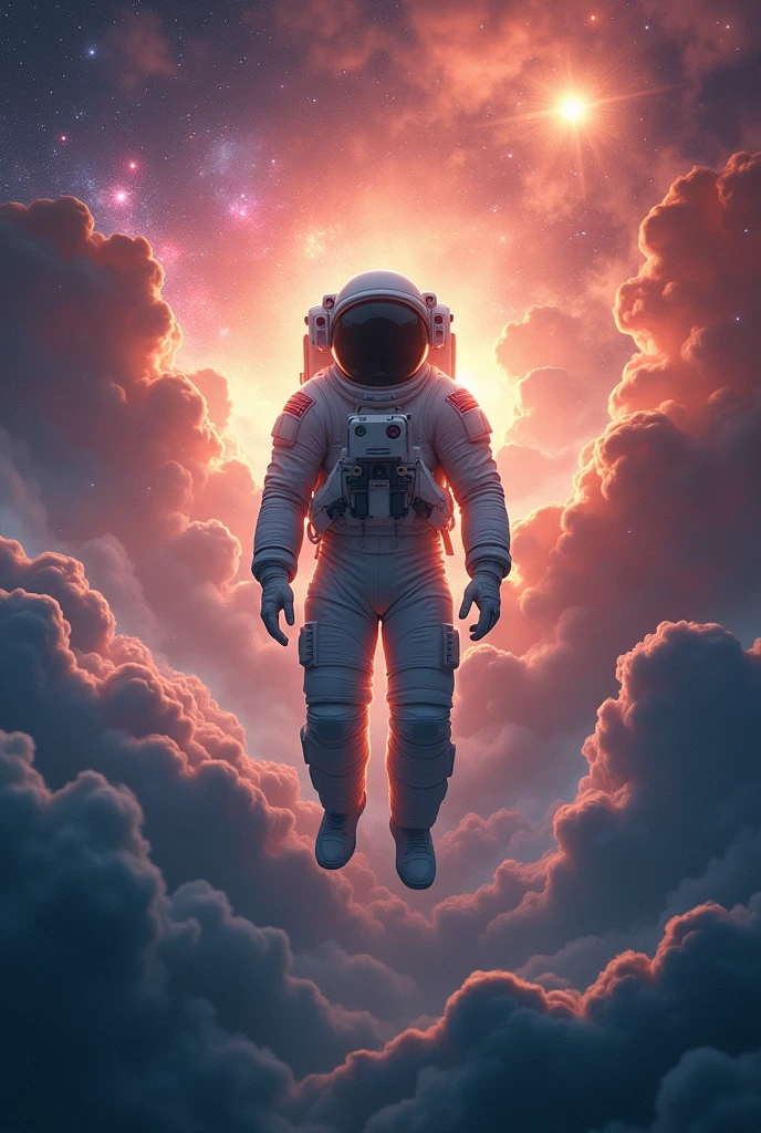 The exquisite and beautiful background image of the astronaut picture