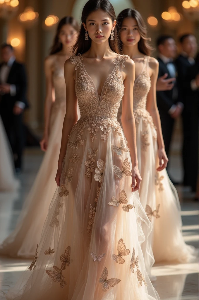 Butterfly-inspired evening dresses