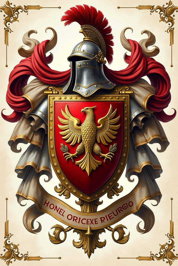 A coat of arms for a family named after legionaries