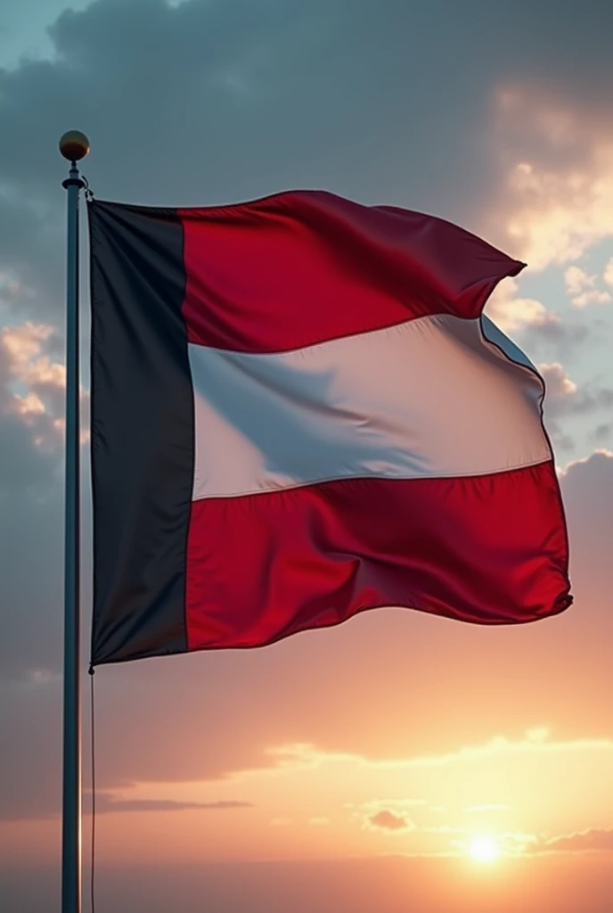 red white black flag