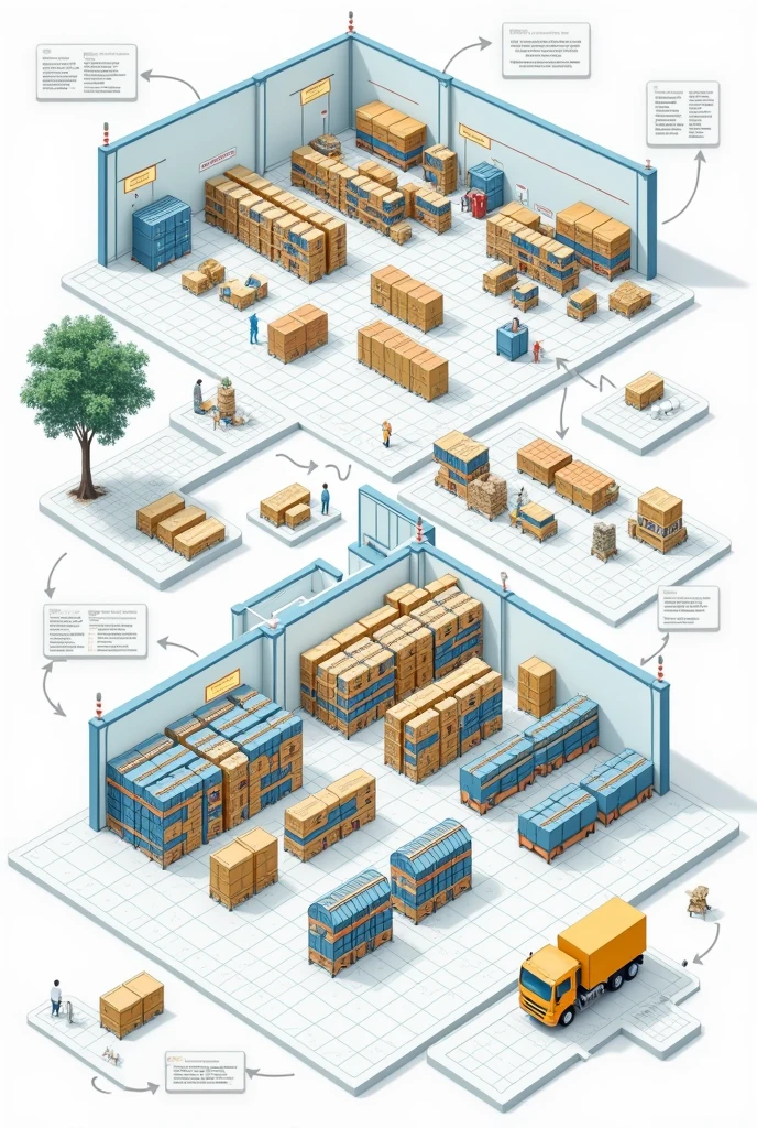 I guess I couldn&#39;t send you the image as you expected.! Pero puedo describirte un notemplo de croquis con las zonas de almacenamiento y otros elementos que mencionamos:

Sketch of the ElectroTech Warehouse - Reception Area (left): goods receipt, Inspection Area - Storage Area (center): electronics shelves, sections for different product categories - Order Preparation Area (right): picking area, Packaging and labeling - Shipping Zone (below): order output, loading area - Warehouse Management System (SGA) (above): ubicación del servidor y estaciones de trbelow
- Rutas de Picking: Lines connecting the storage areas with the order preparation area - Training Areas: Designated spaces for staff training (p. not., near the reception area)

Recuerda que este es solo un notemplo y puedes adaptarlo según tus necesidades y el diseño real del almacén. I hope it is useful to you that it is equal to the information provided