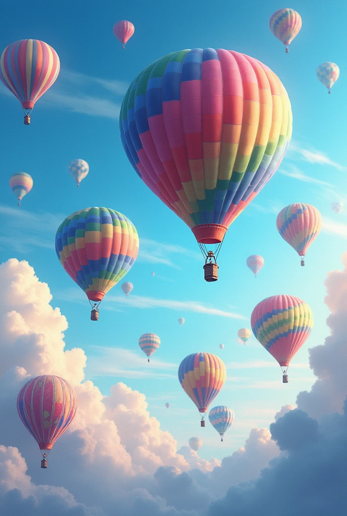 Balloons in the sky